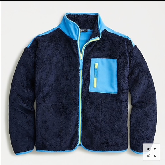Jcrew Superplush sherpa full-zip Jacket Sz: Small - Picture 4 of 6